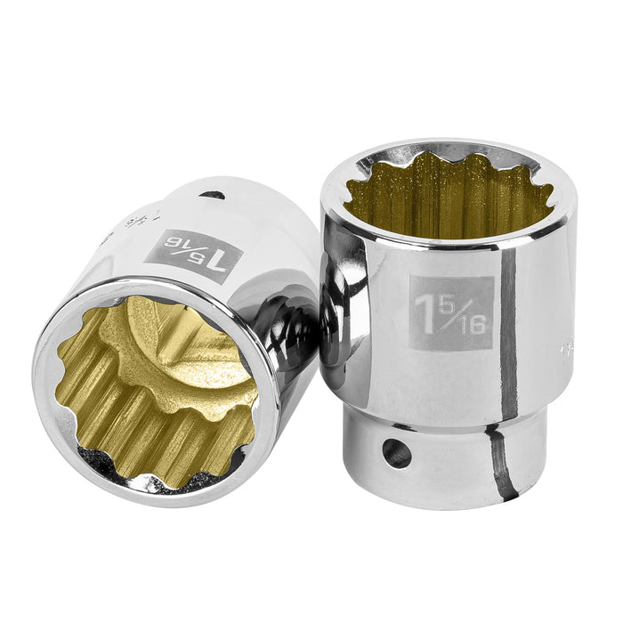 Dado de 1-5/16', 12 puntas, cuadro 3/4', TRUPER