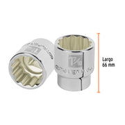 Dado de 1-7/16', 12 puntas, cuadro 3/4', TRUPER