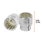 Dado de 1-9/16', 12 puntas, cuadro 3/4', TRUPER