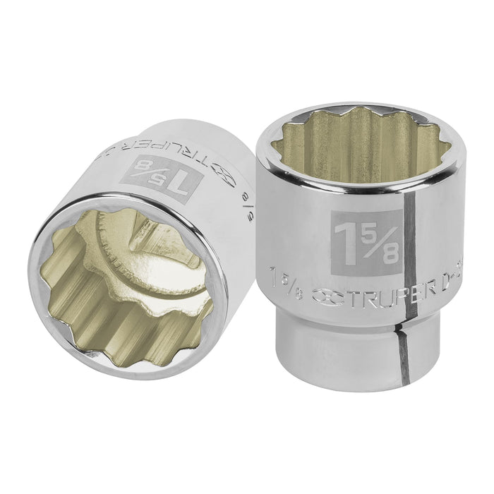 Dado de 1-5/8', 12 puntas, cuadro 3/4', TRUPER
