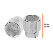 Dado de 1-11/16', 6 puntas, cuadro 3/4', TRUPER