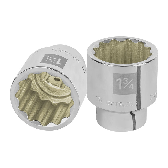 Dado de 1-3/4', 12 puntas, cuadro 3/4', TRUPER