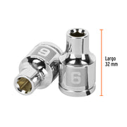 Dado de 6 mm, 6 puntas, cuadro 3/8', TRUPER