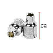 Dado de 1/4', 6 puntas, cuadro 3/8', TRUPER