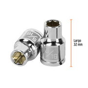 Dado de 5/16', 6 puntas, cuadro 3/8', TRUPER