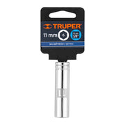 Dado largo de 11 mm, 6 puntas, cuadro 3/8', TRUPER