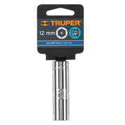 Dado largo de 12 mm, 6 puntas, cuadro 3/8', TRUPER