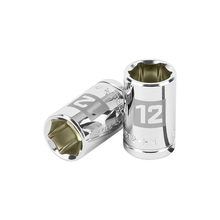 Dado de 12 mm, 6 puntas, cuadro 3/8', TRUPER