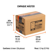 Dado de 3/8', 6 puntas, cuadro 3/8', TRUPER