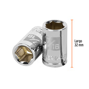 Dado de 7/16', 6 puntas, cuadro 3/8', TRUPER