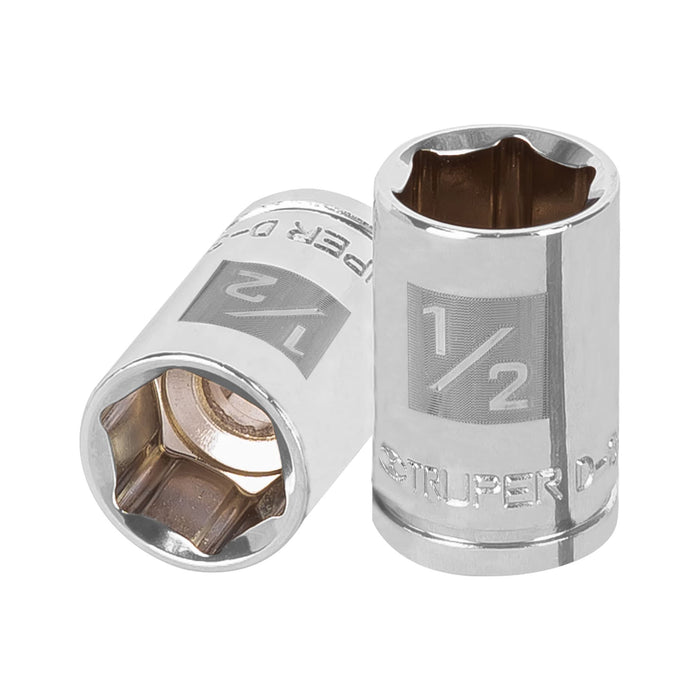 Dado de 1/2', 6 puntas, cuadro 3/8', TRUPER