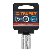Dado de 1/2', 12 puntas, cuadro 3/8', TRUPER