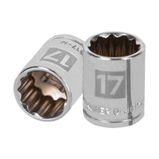 Dado de 17 mm, 12 puntas, cuadro 3/8', TRUPER