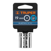 Dado de 19 mm, 12 puntas, cuadro 3/8', TRUPER