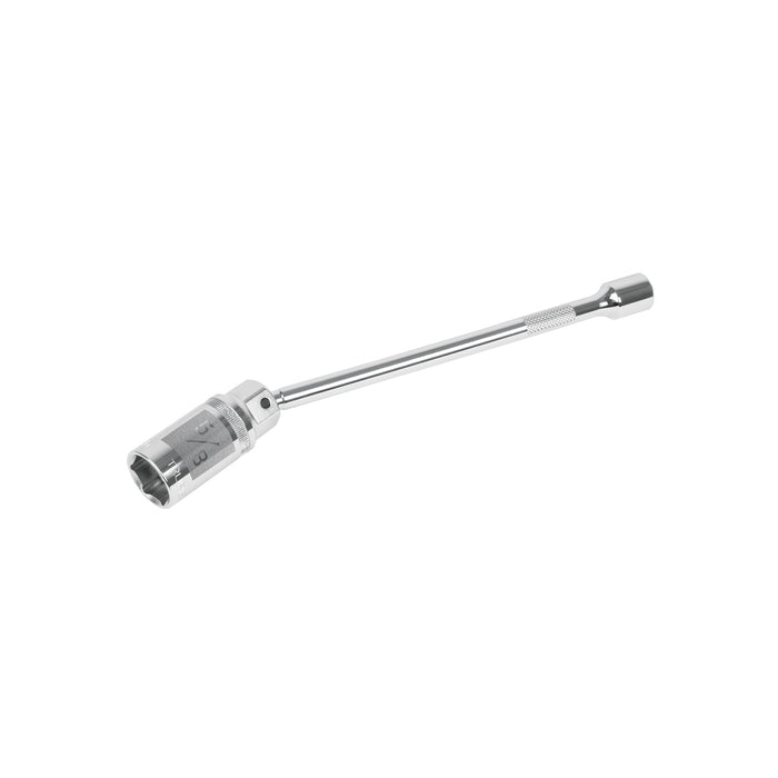 Dado p/bujías cuadro 3/8' articulado 5/8', extensión 10'