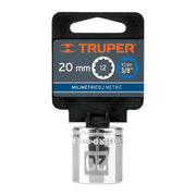 Dado de 20 mm, 12 puntas, cuadro 3/8', TRUPER