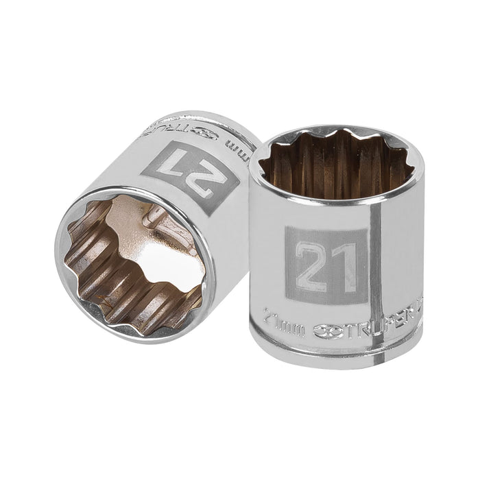 Dado de 21 mm, 12 puntas, cuadro 3/8', TRUPER