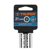 Dado de 21 mm, 12 puntas, cuadro 3/8', TRUPER