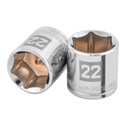 Dado de 22 mm, 6 puntas, cuadro 3/8', TRUPER