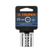 Dado de 22 mm, 12 puntas, cuadro 3/8', TRUPER