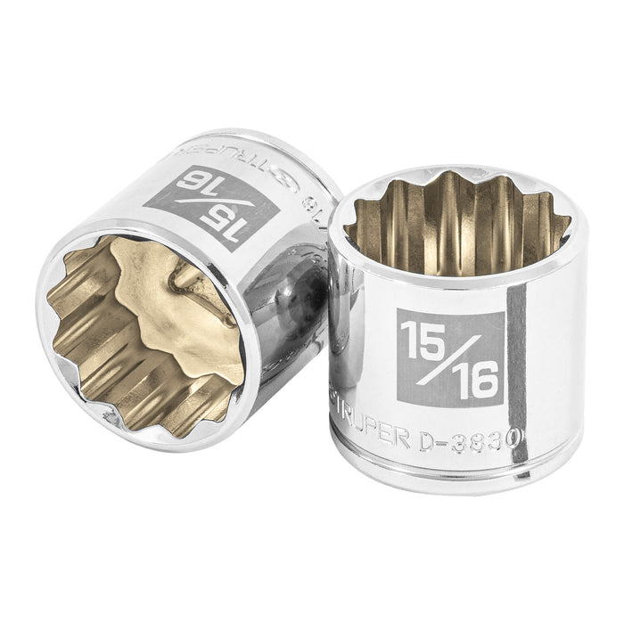 Dado de 15/16', 12 puntas, cuadro 3/8', TRUPER