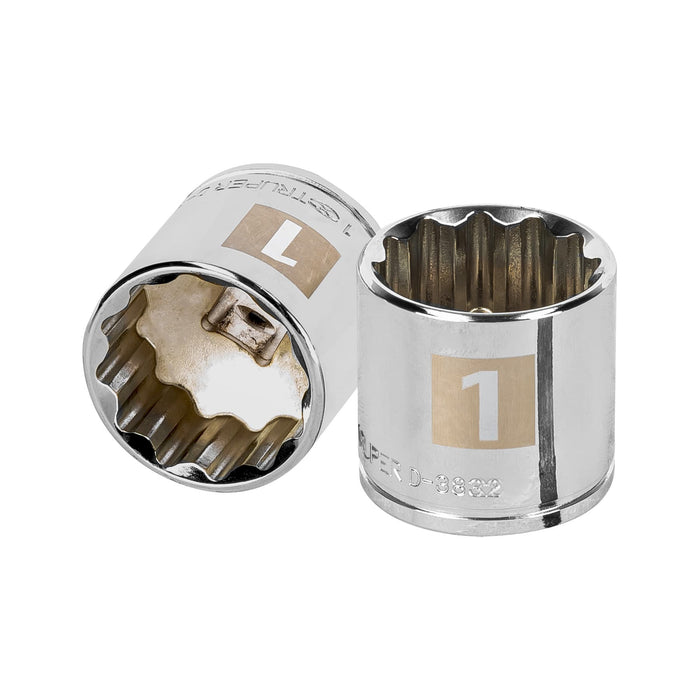 Dado de 1', 12 puntas, cuadro 3/8', TRUPER