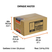 Desarmador de 7' para dados cuadro 1/4', TRUPER