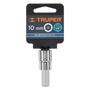 Dado punta hexagonal de 10 mm, cuadro 3/8', TRUPER