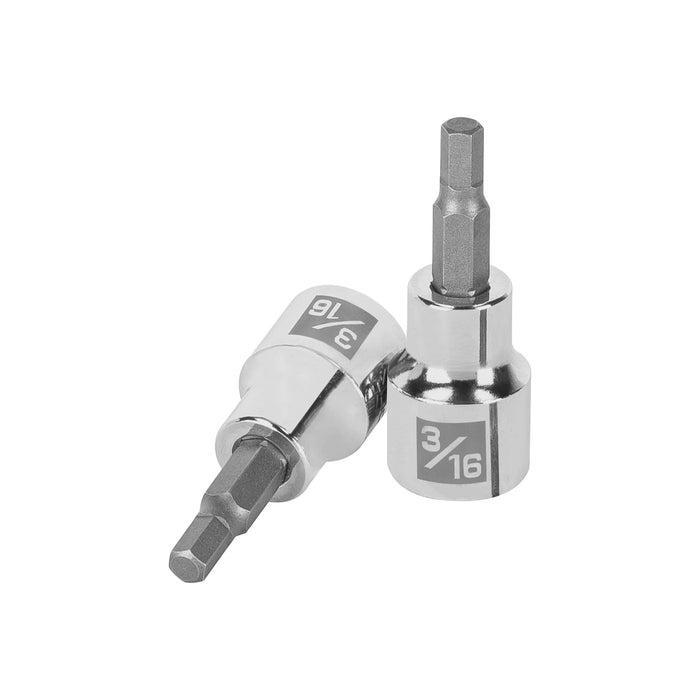 Dado punta hexagonal de 3/16', cuadro 3/8', TRUPER