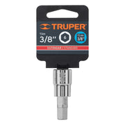 Dado punta hexagonal de 3/8', cuadro 3/8', TRUPER