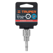 Dado punta hexagonal de 7/32', cuadro 3/8', TRUPER
