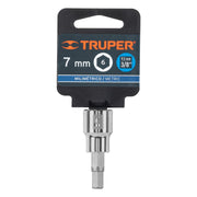Dado punta hexagonal de 7 mm, cuadro 3/8', TRUPER