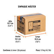 Dado punta torx T-20, cuadro 3/8', TRUPER