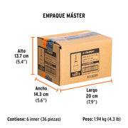 Dado punta torx T-30, cuadro 3/8', TRUPER