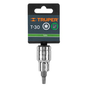 Dado punta torx T-30, cuadro 1/2', TRUPER