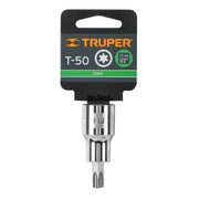 Dado punta torx T-50, cuadro 1/2', TRUPER