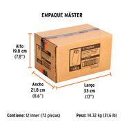Dado largo cuadro 1/2' de impacto 6 puntas de 10 mm, TRUPER