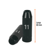 Dado largo cuadro 1/2' de impacto 6 puntas de 11 mm, TRUPER