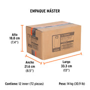 Dado largo cuadro 1/2' de impacto 6 puntas de 13 mm, TRUPER