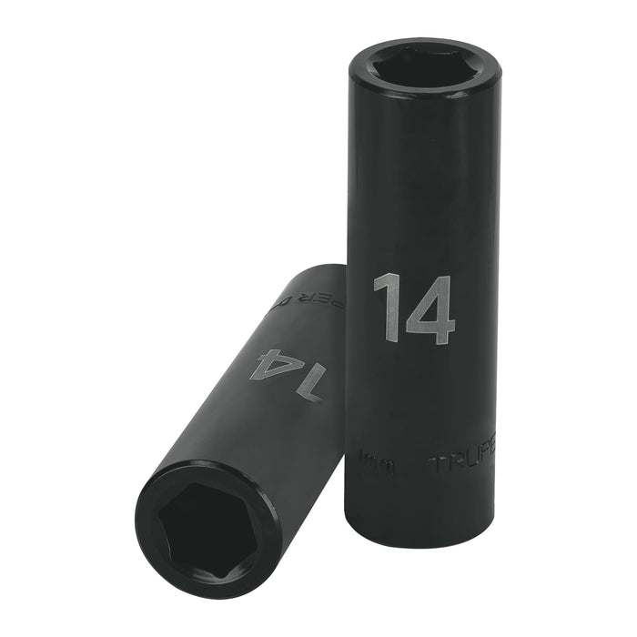 Dado largo cuadro 1/2' de impacto 6 puntas de 14 mm, TRUPER