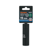 Dado largo cuadro 1/2' de impacto 6 puntas de 15 mm, TRUPER