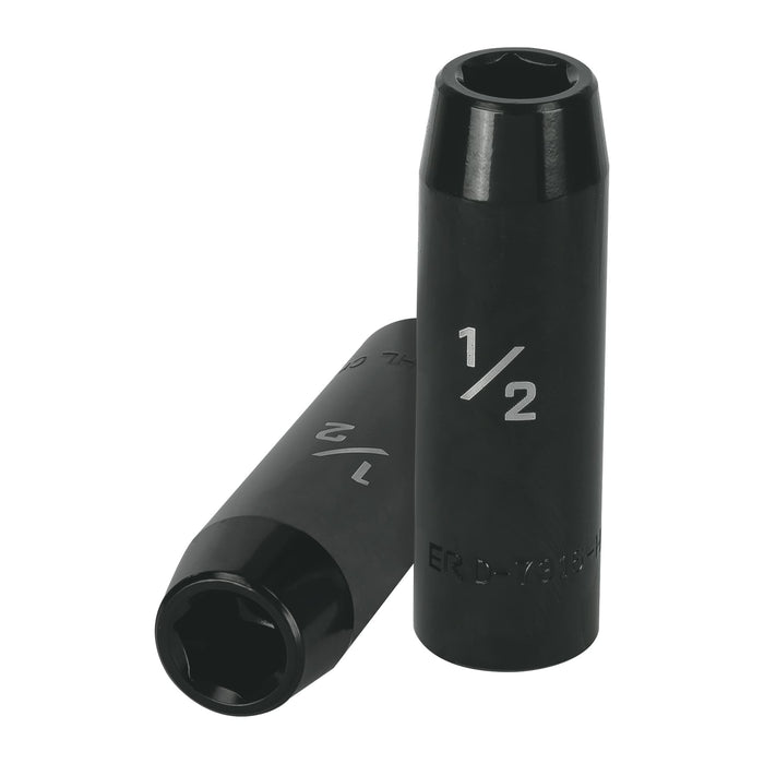 Dado largo impacto de 1/2', 6 puntas, cuadro 1/2', TRUPER