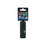 Dado largo cuadro 1/2' de impacto 6 puntas de 18 mm, TRUPER