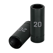 Dado largo cuadro 1/2' de impacto 6 puntas de 20 mm, TRUPER