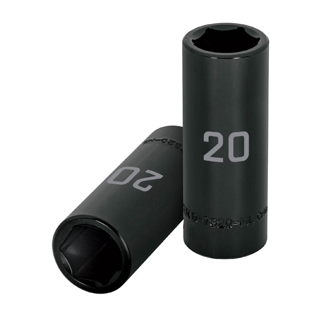 Dado largo cuadro 1/2' de impacto 6 puntas de 20 mm, TRUPER