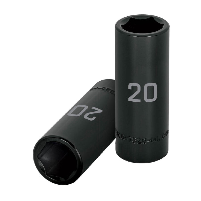 Dado largo cuadro 1/2' de impacto 6 puntas de 20 mm, TRUPER