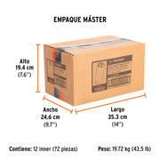 Dado largo cuadro 1/2' de impacto 6 puntas de 20 mm, TRUPER