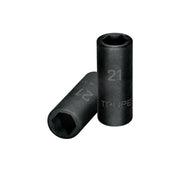 Dado largo cuadro 1/2' de impacto 6 puntas de 21 mm, TRUPER