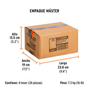 Dado largo impacto de 22 mm, 6 puntas, cuadro 1/2', TRUPER