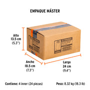 Dado largo impacto de 23 mm, 6 puntas, cuadro 1/2', TRUPER